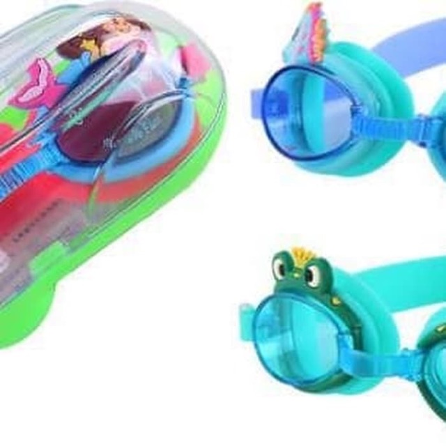 kacamata renang anak karakter swimglasses kaca mata kemasan BOX cewe cowo ok  good quality