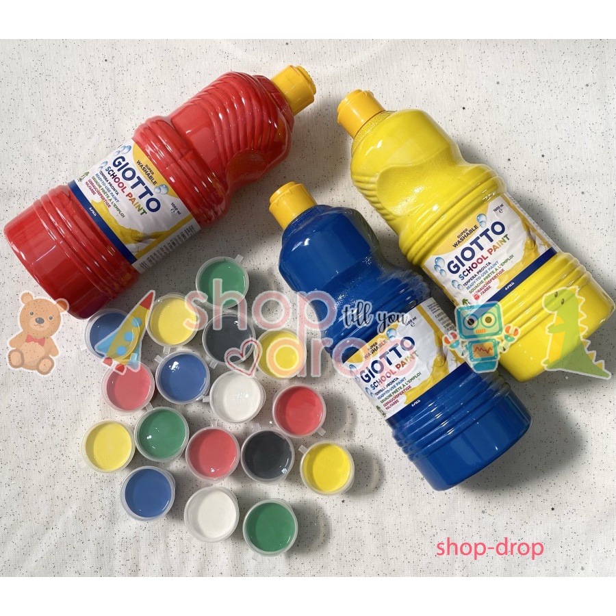 Cat Air Anak- Giotto School Paint Washable Finger Paint - Art Activity Cat Air