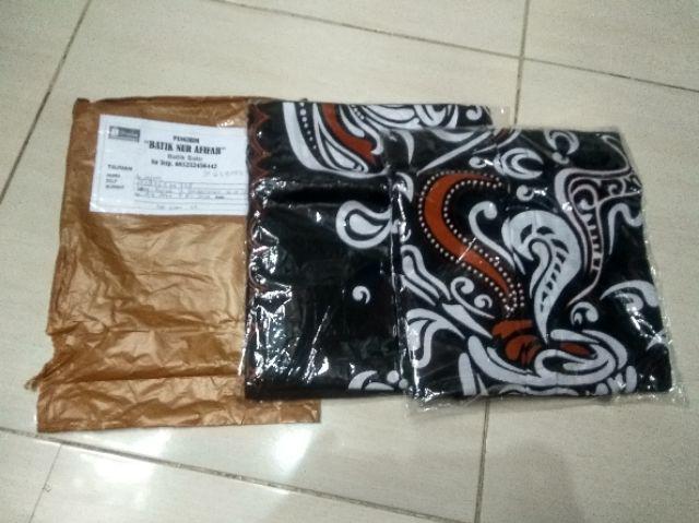Setelan Clana Sarung, Baju Koko Batik Solo Modern Lengan Pendek Dan Panjang Kopi Hitam Batik Solo