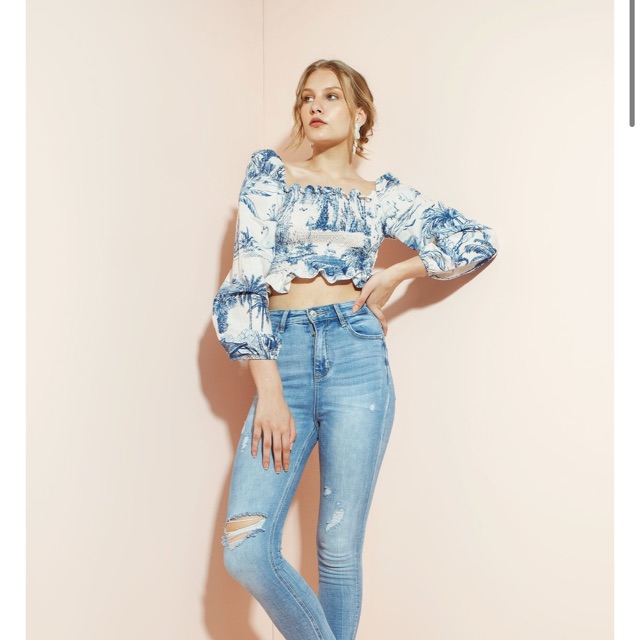 Dushi Printed Top Vone x Mmehuillet