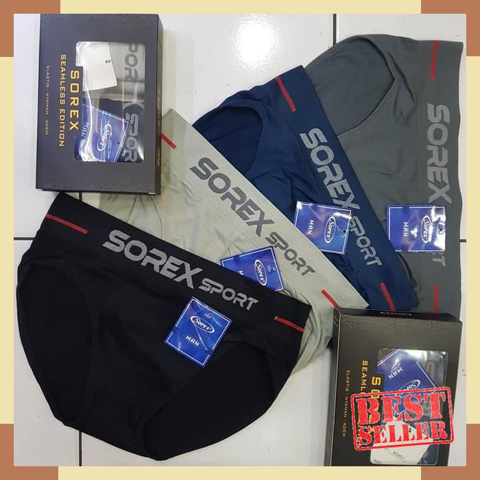 StarSeller SOREX MAN CD PRIA SEAMLESS EDITION TANPA JAHITAN ISI 2 - -