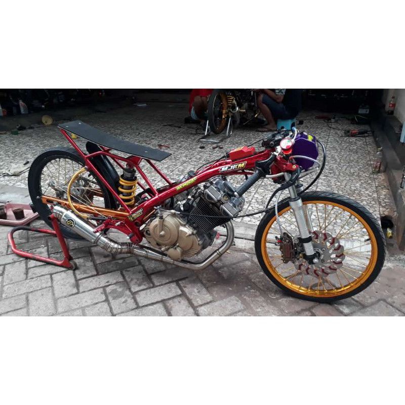 Knalpot Pekajaman Muffler Satria Fu 200cc Pekajaman Muffler Original Satria Fu Stainless Ex Tengah O