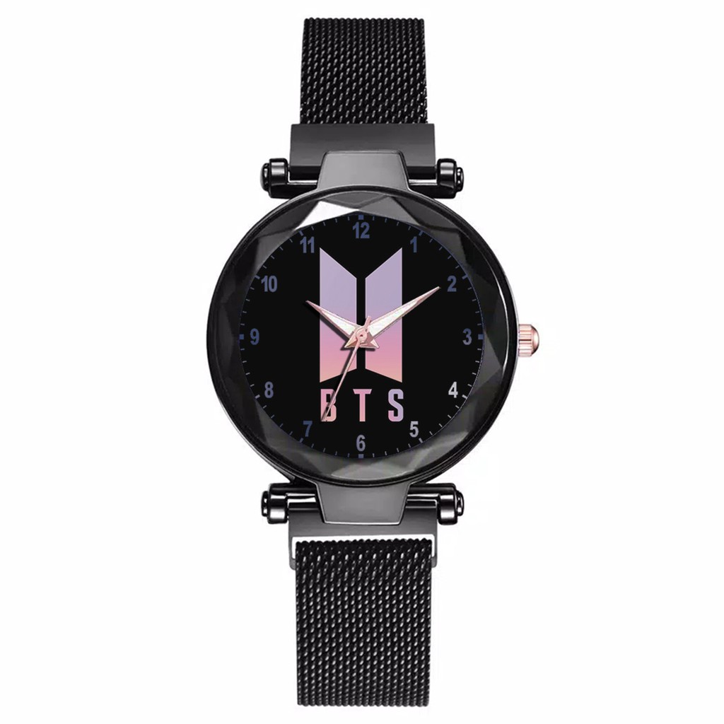 Jam Tangan Wanita Custom - KPOP BTS Free Box &amp; Batre Cadangan 9