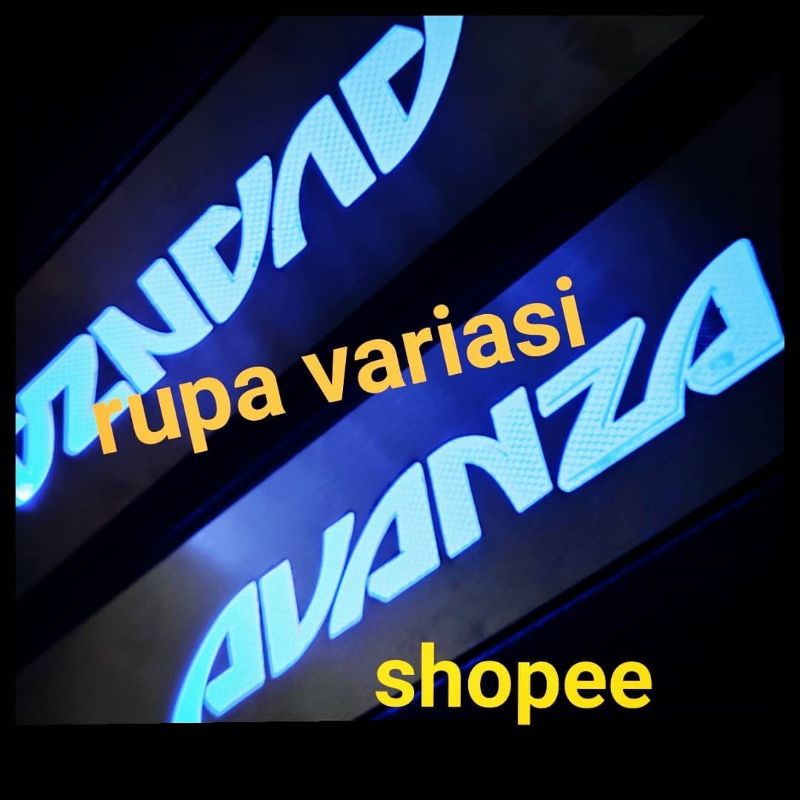 silplate sill plate SAMPING PINTU Toyota all new grand avanza 2012 sampai 2018 LAMPU 2013 2014 2015 2016 2017 led biru