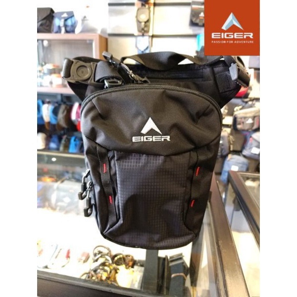 Tas Paha Pria EIGER1989 DIARIO 3 LP 1A BLK - LEGPACK EIGER1989 Pria DIARIO 3 LP BLK - Tas Selempang 