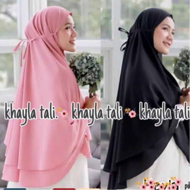 KHIMAR KAYLA TALI  ,jumbo 2 layer non pet tali diamond