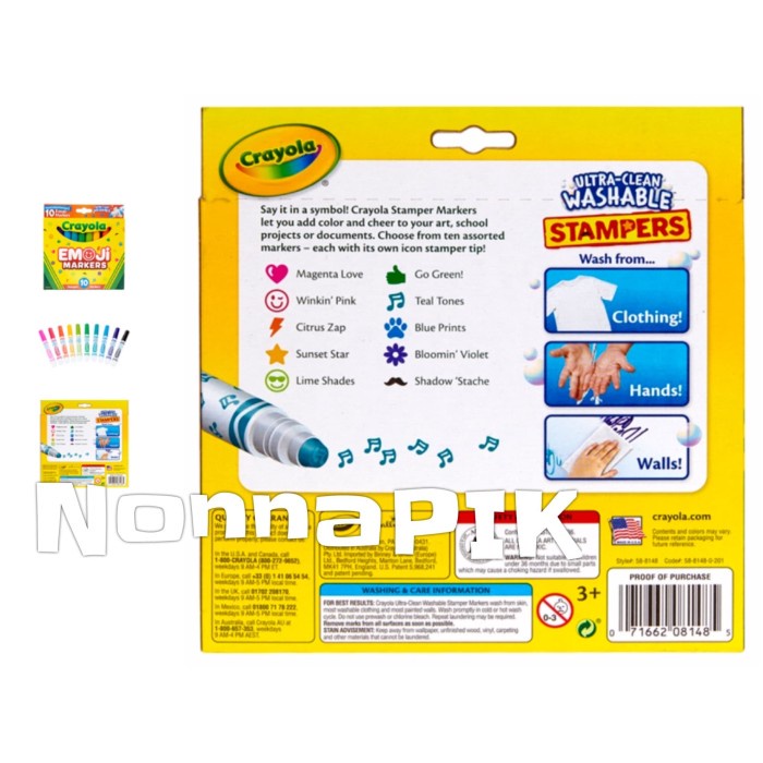 

Murah Crayola Emoji Stamper Markers, Assorted Colors, Set Of 10 Sale!!!