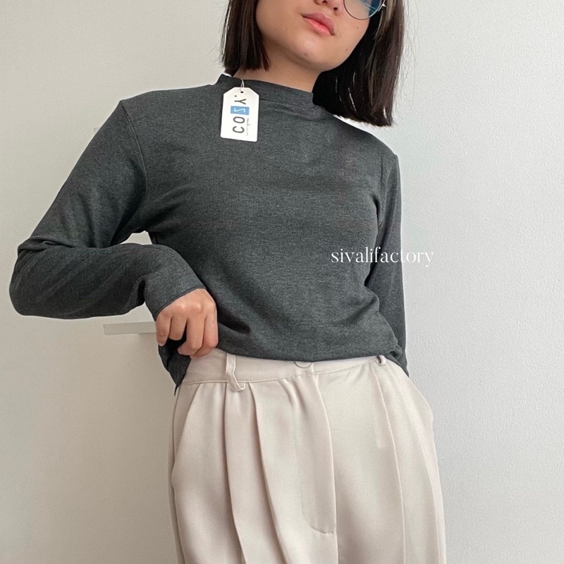 SIVALI Kaos Lengan Panjang Misty 777 || Inner Hijab Basic Shirt Atasan Wanita