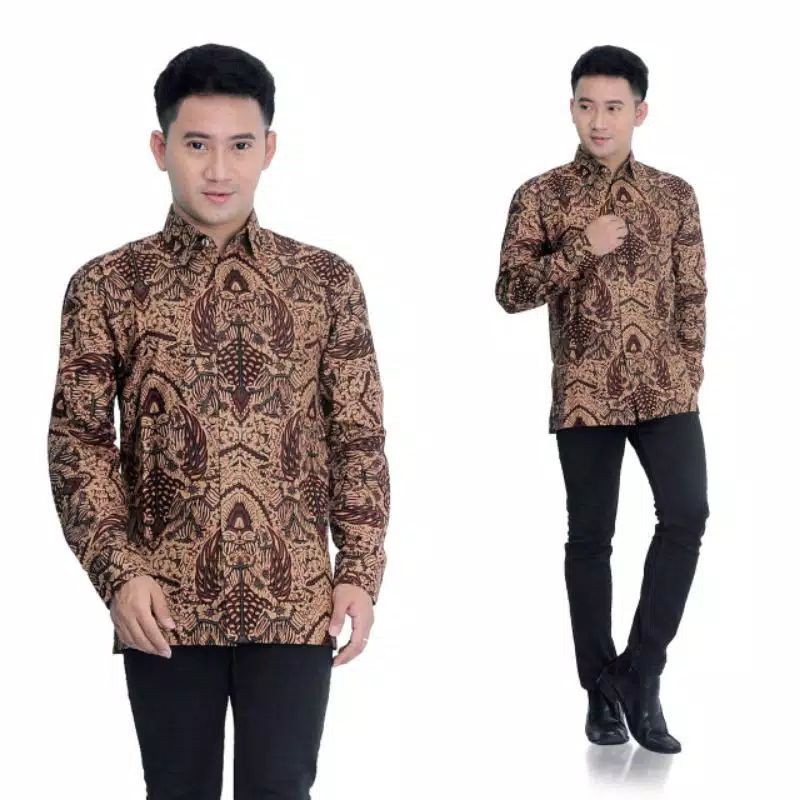 Batik halus kemeja jumbo ML XL XXL XXXL 4L 5L 6L 7L 8L 9L 10L Batik pekalongan kemeja lengan panjang