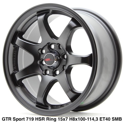 Terlaris Velg Mobil Murah GTR SPORT 719 HSR Ring 15 ( Pasang VIP AUTOSTYLE )