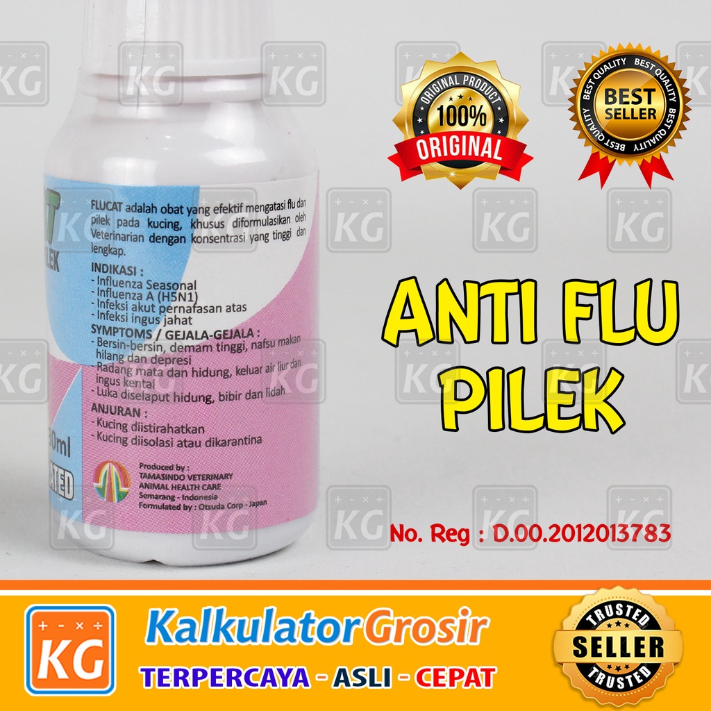 Flucat Drop 30ml Obat Flu Pilek Kucing Cat Kitten Flu Cat 30 ml Anti Iritasi Hidung Bersin