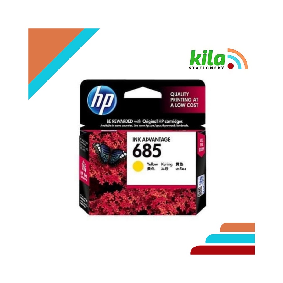 Tinta HP 685 Yellow = HP Advantage 3525, 4615, 4625, 5525, 6525
