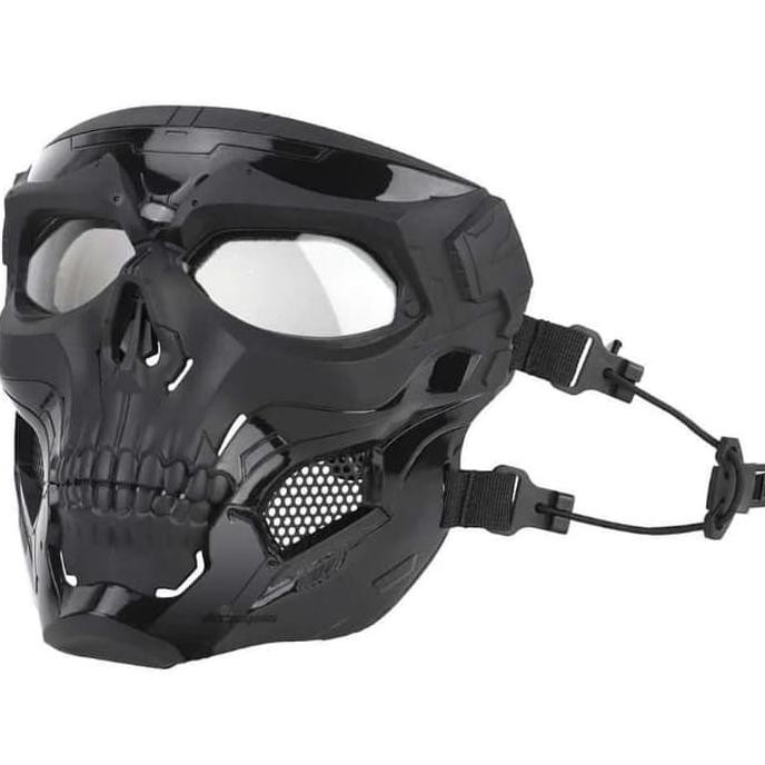 Masker Skull Airsoft Gun Topeng Full Face WGG Watergell Gun Nerf