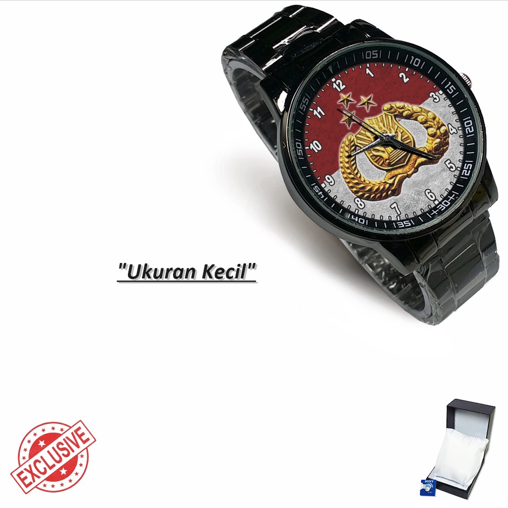 Jam Tangan Rantai Couple LAMBANG POLRI - 01 (Limited Edition)