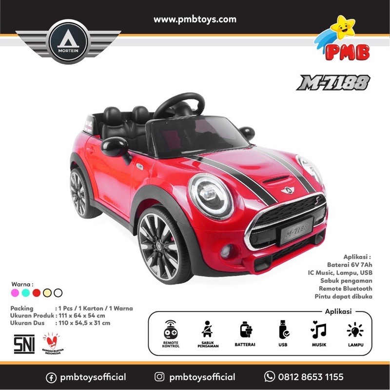 Mobil Aki PMB M 7188 Mortein Mobilan Anak Mainan Anak Mobil Batere