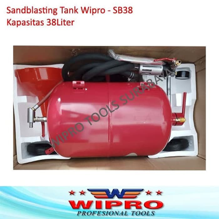 HEBOH Sandblasting Tank Tangki Sand blasting Kapasitas 38 Liter Wipro SB38