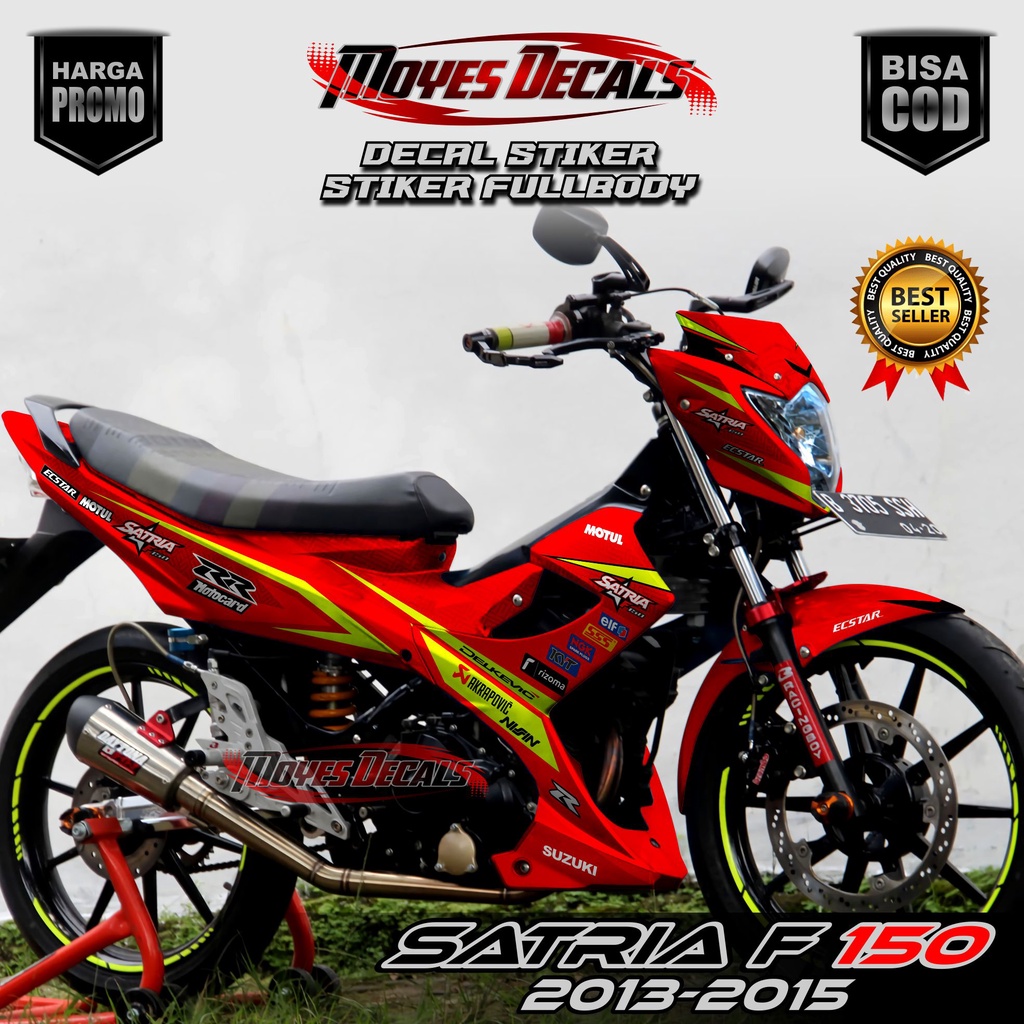 STIKER STRIPING DECAL SATRIA FU FACELIFT CUSTOM RACING VARIASI Striping Sticker Decal Variasi Suzuki