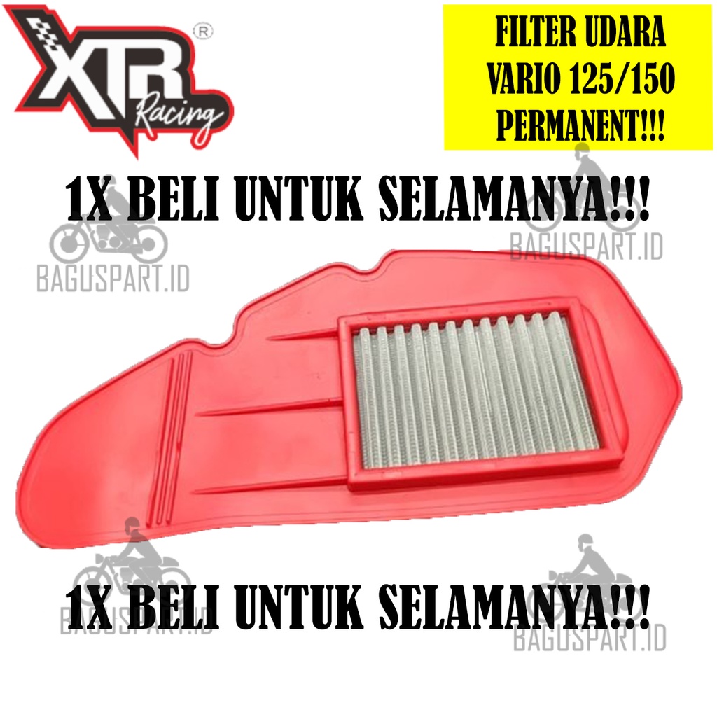 FILTER UDARA PERMANEN VARIO 125 150 (STAINLESS STEEL) BISA DIBERSIHKAN XTREME not ferrox knn koso kt