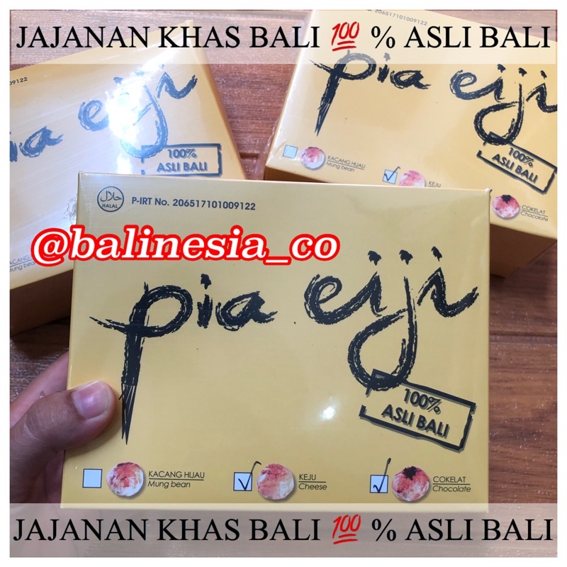 

PIA EIJI MIX 2 RASA ( MIX COKLAT & KEJU ) - JAJANAN KHAS BALI 100% ASLI BALI