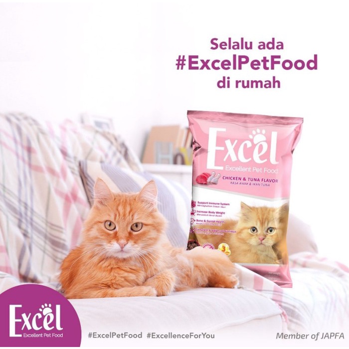 Excel Mother &amp; Kitten 20kg Makanan Kucing Kering