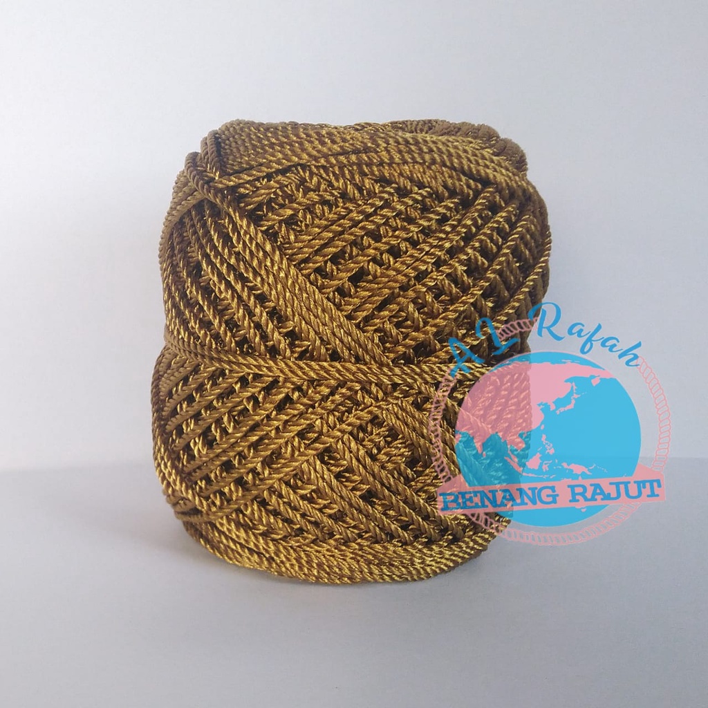 ALRAFAH - Benang rajut FILAMENT GOLD Konsisten 100%