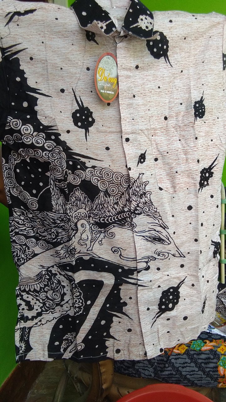Kemeja Batik Pria | Pabrik Batik Hrb 026 Wayang Lakon Modern
