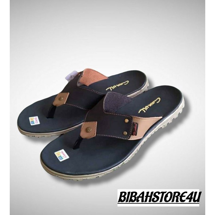 sandal kulit pria trendy carvil j1 new