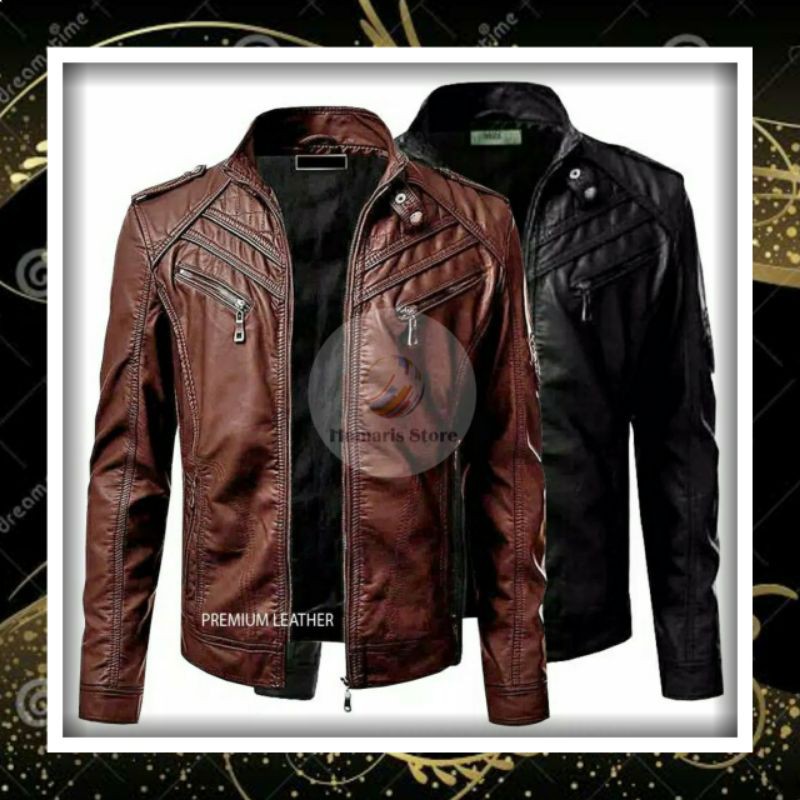 JAKET KULIT MOTOR PRIA TOURING ORIGINAL HARLEY DAVIDSON