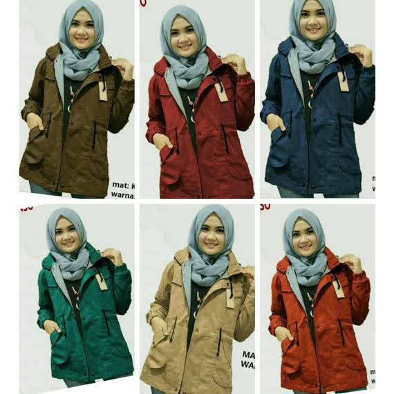 JAKET PARKA BABY CANVAS / JAKET PARKA BAHAN CANVAS WANITA
