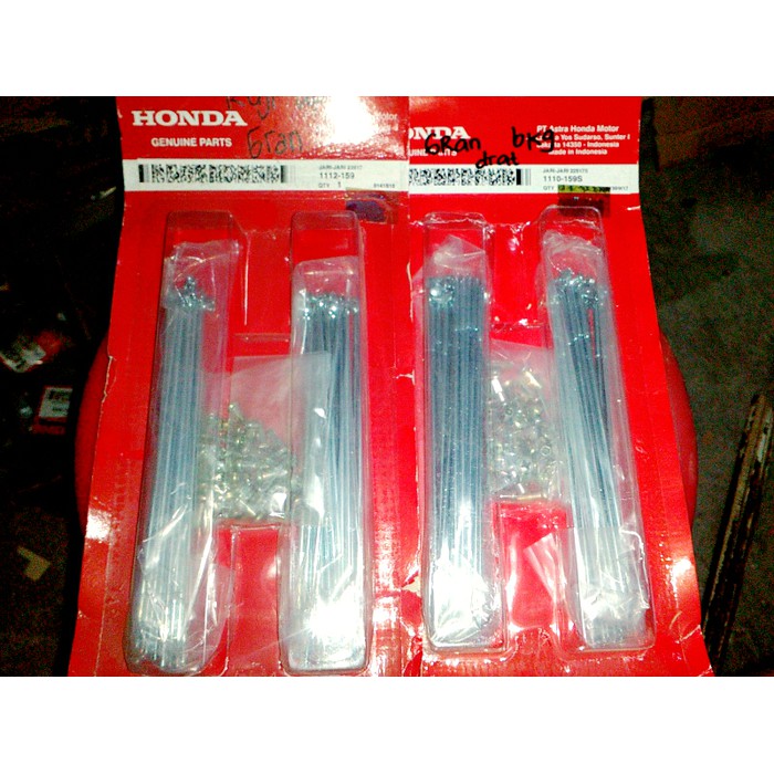 genuine jari ruji jeruji depan belakang Honda c70 astrea grand prima ORI AHM asli