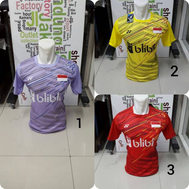 Baju atasan yonex badminton