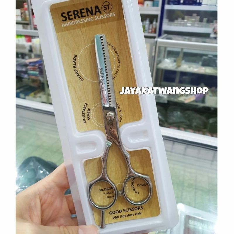 SERENA Gunting Penipis / Gunting Sasak / Gunting Rambut Salon Barber