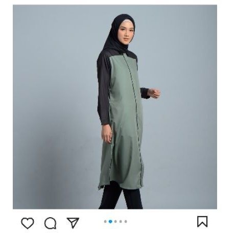 Pistachio Aksara Long Tunik Size S by Heaven Lights