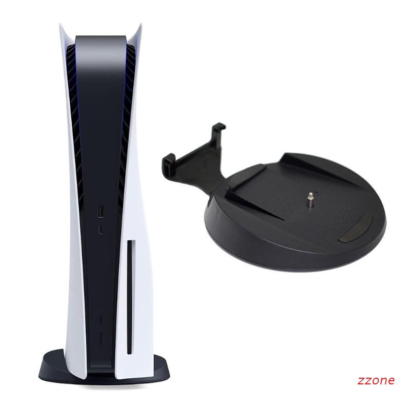 zzz Vertical Stand Holder Game Console Dock Mount Bracket Base Support with Fixing Screw Accessory Compatible with PS5 Host