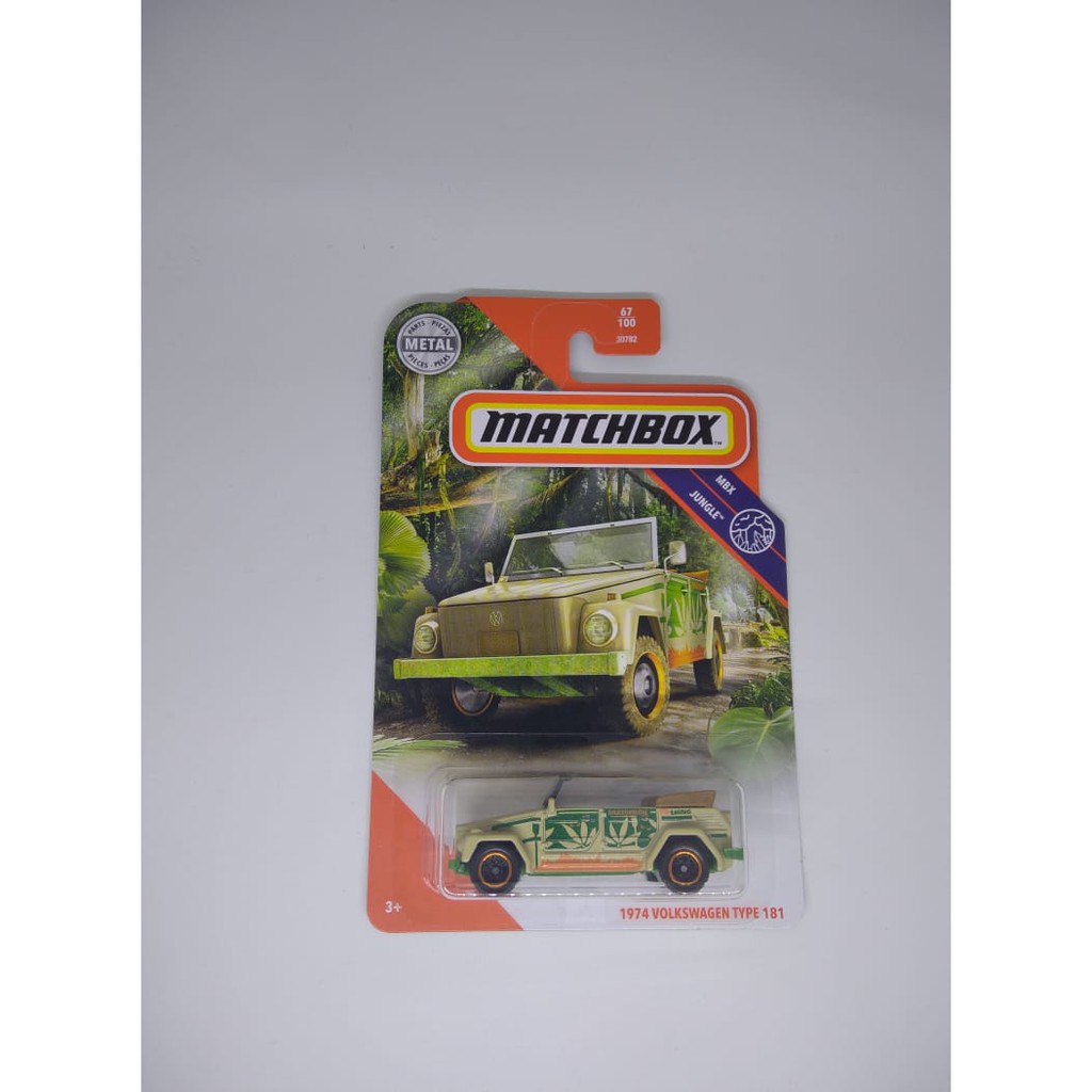 Matchbox Reguler 1974 Volkswagen Type 181 MBX Jungle vw mobil-mobilan anak