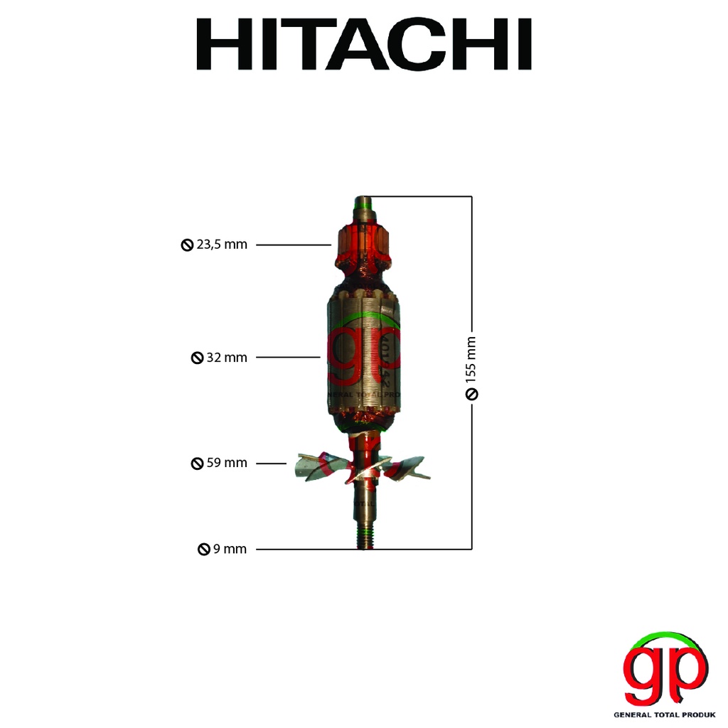 Armature / ANgker P 20ST Hitachi Mesin Pasah / Serut Ketam Kayu P20ST Planer