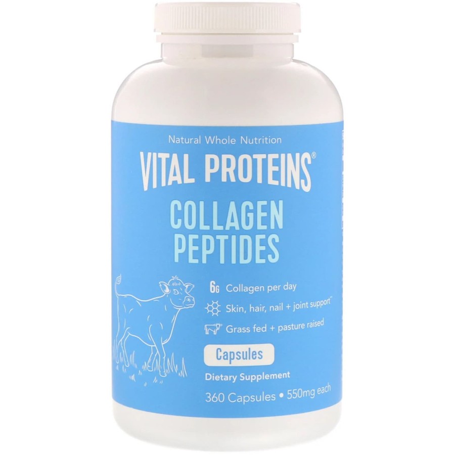 Vital Proteins Collagen Peptides unflavored 600 MG 360 Capsules ORI USA