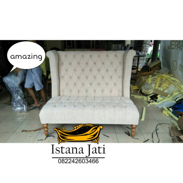 Kursi sofa wing chair minimalis/kursi sofa tamu minimalis/kursi sofa santai minimalis/meja kantor
