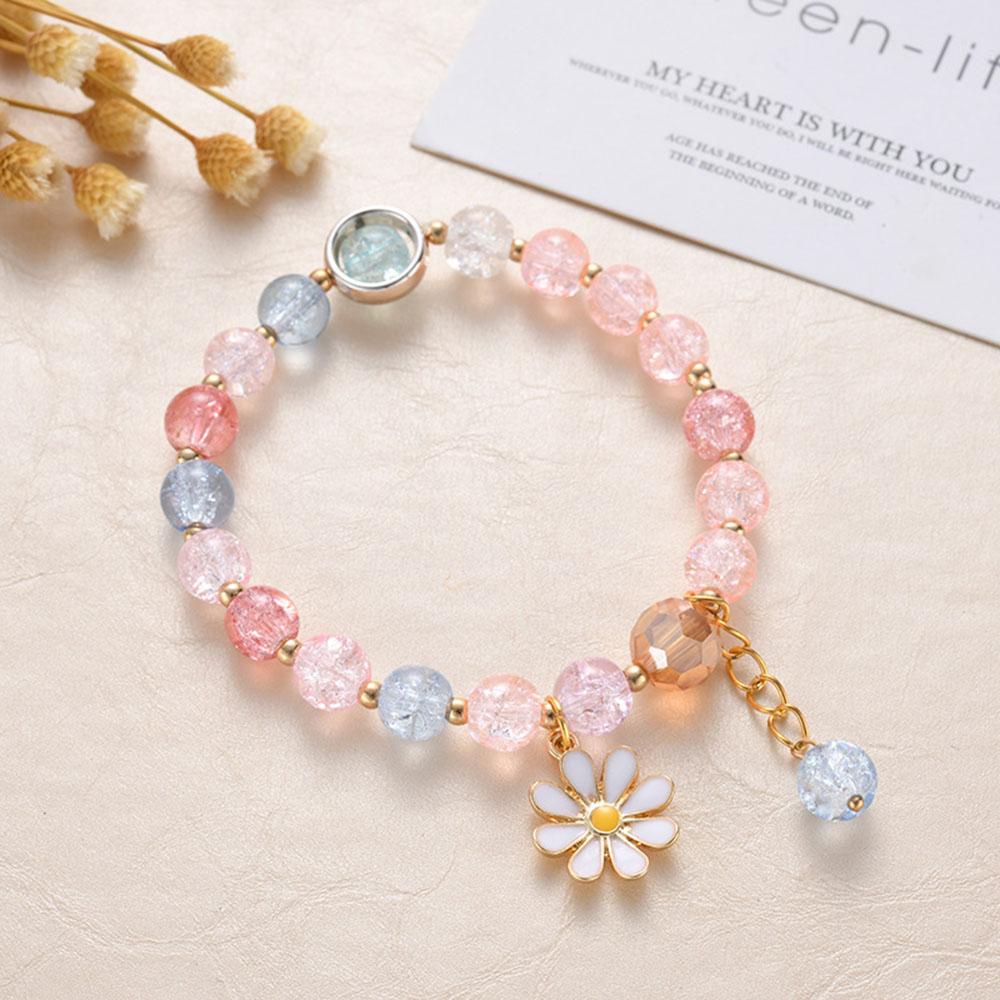 Suyo Daisy Kecil Gelang Wanita Pesona Baru Perhiasan Fashion Bunga Matahari Perhiasan Cuff Bangles