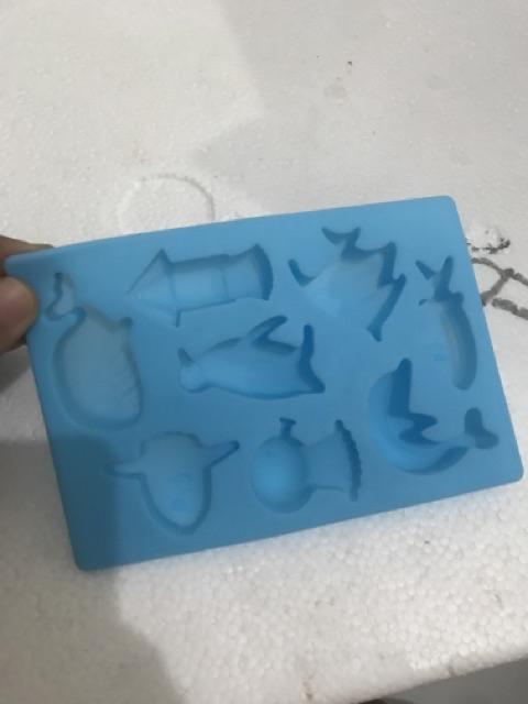 Cetakan Es Krim / Sabun Bentuk Lumba Bahan Silikon