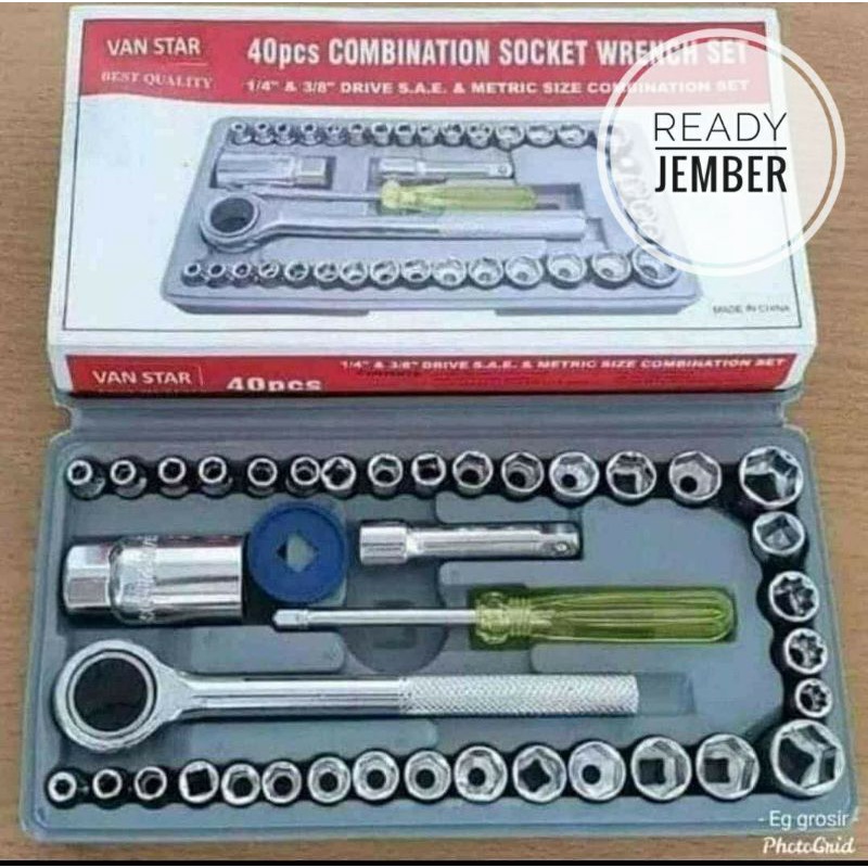 KUNCI SHOCK SET 4 ukuran engkol/Kunci Sok/Kunci Pas Wrench