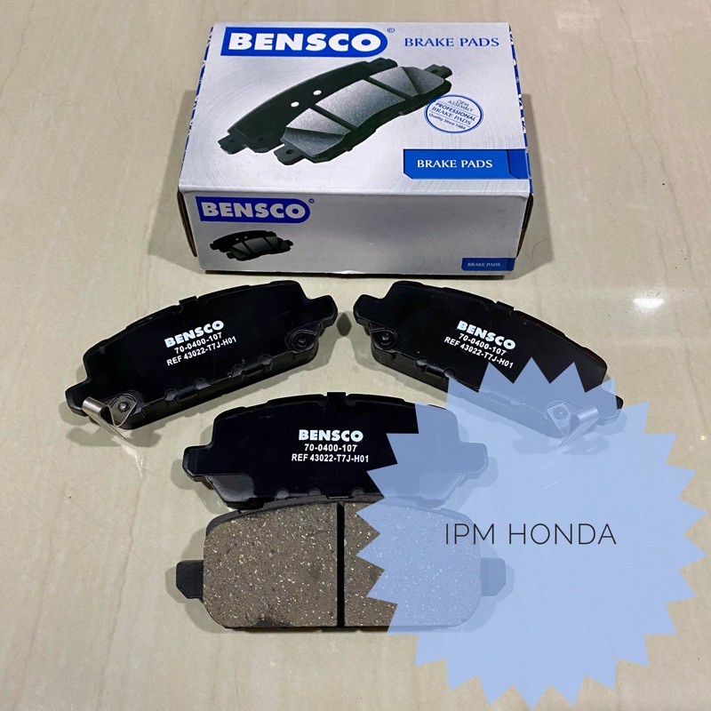 43022 T7J Bensco Brake Pad Kampas Rem Belakang Honda HRV 2015 2016 2017 2018 2019 2020 2021