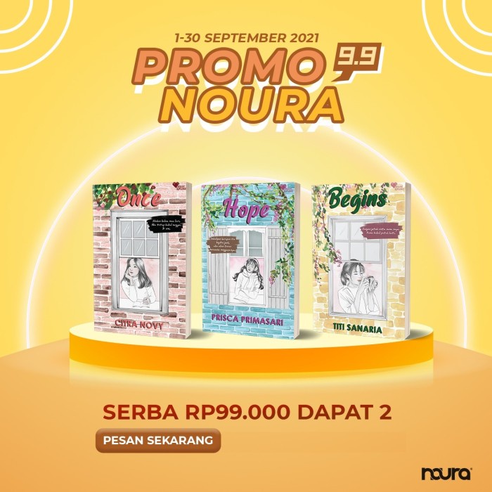 

FLASH SALE!!! PAKET NOURA BOOKS : 2 BUKU FIKSI HANYA 99RB TERLARIS