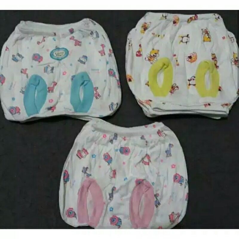 3PC  Celana Bayi Lucky Time Segi dan Pop-Celana Bayi Pop Dan segi Happy Time SNI