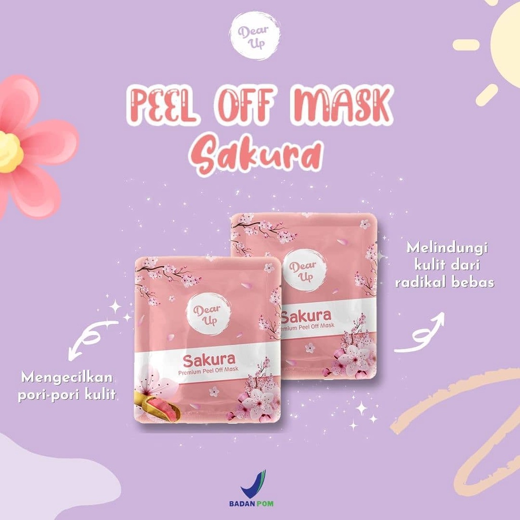 DEAR UP Peel Off Mask | Masker Wajah | Peel Off Mask (✔ BPOM) (KIM)