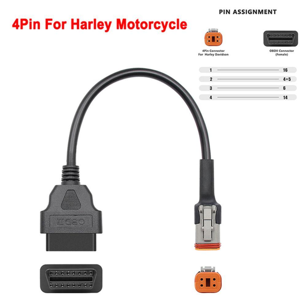 Lanfy Kabel Motor Motobike For KTM For HONDA Moto For SUZUKI For Ducati Diagnostics Connector OBD2 Extension Cable