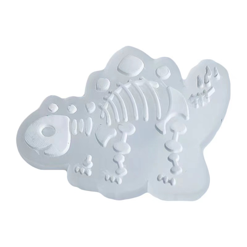 Charms Gesper Sepatu Bentuk Dinosaurus Bahan PVC Luminous