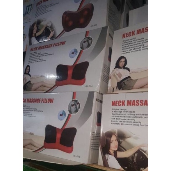 ALAT PIJAT LEHER CAR N HOME koSHIATSU CAR MASSAGE PILLOW