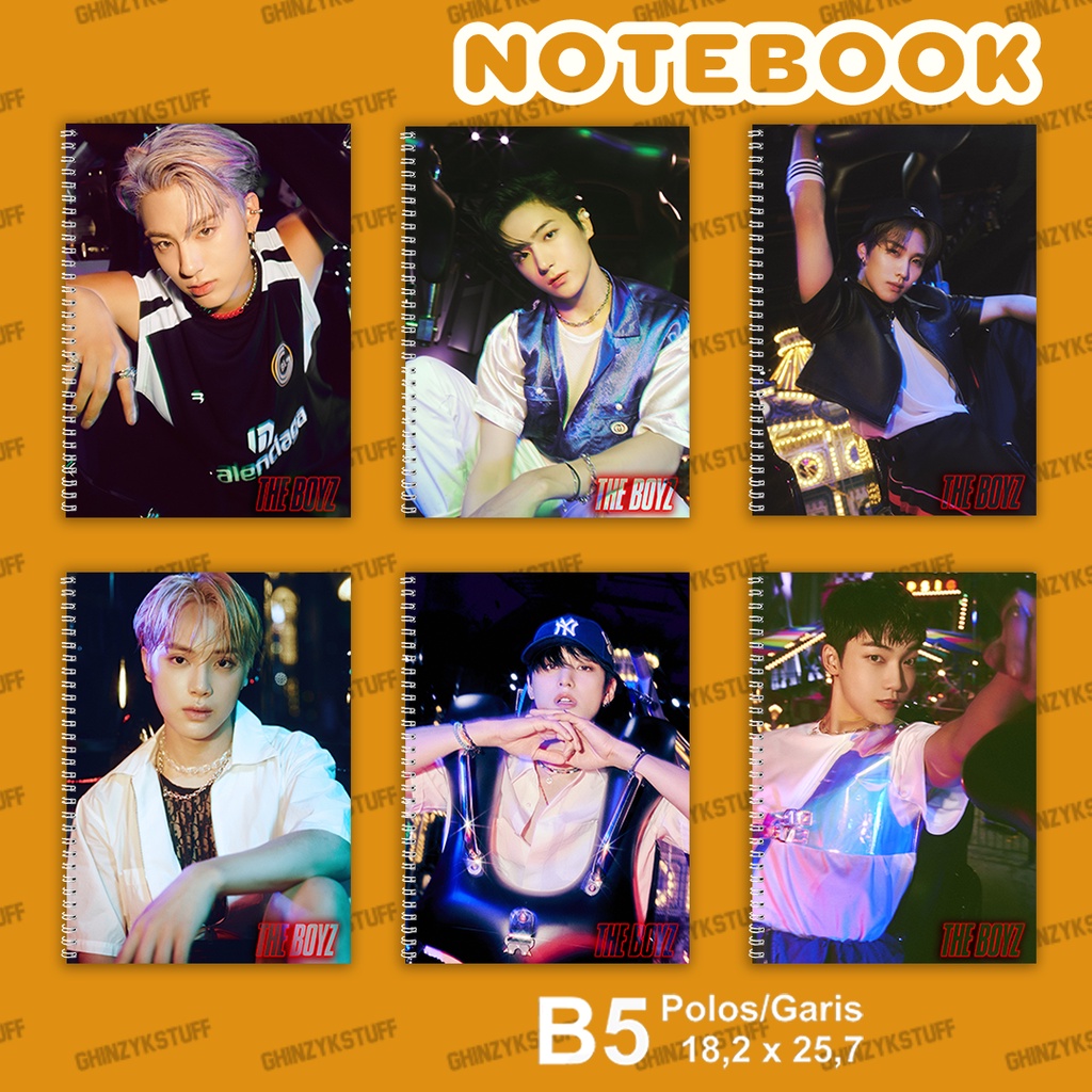 

Notebook KPOP The Boyz Thrill-Ing Ukuran B5 18,2 x 25,7 cm