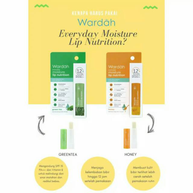 Wardah Everyday Moisture Lip Nutrition 4 g